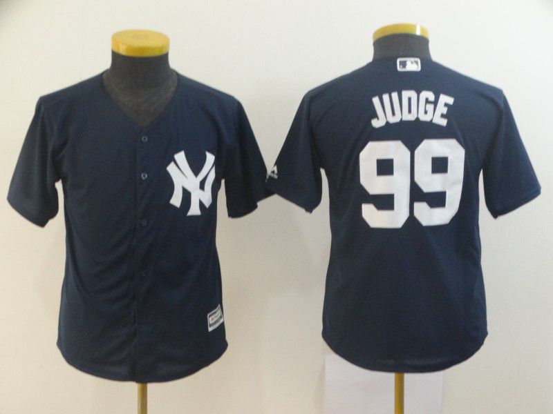 Youth New York Yankees 99 Judge Blue MLB Jersey